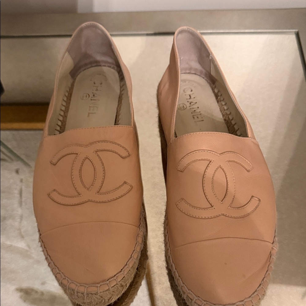 CHANEL Blush Espadrille Women Shoes